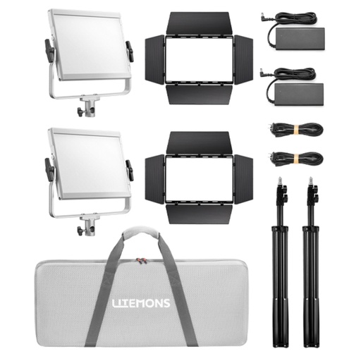 [134439] Godox Litemons LP600R 2x Kit LED Panel Light RGB