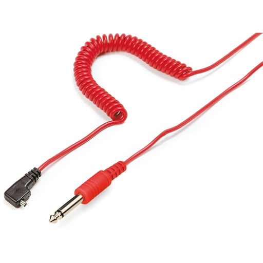 [116391] Kaiser Flash Cable, red, 10m PC and jack plug, 6,35mm    1409