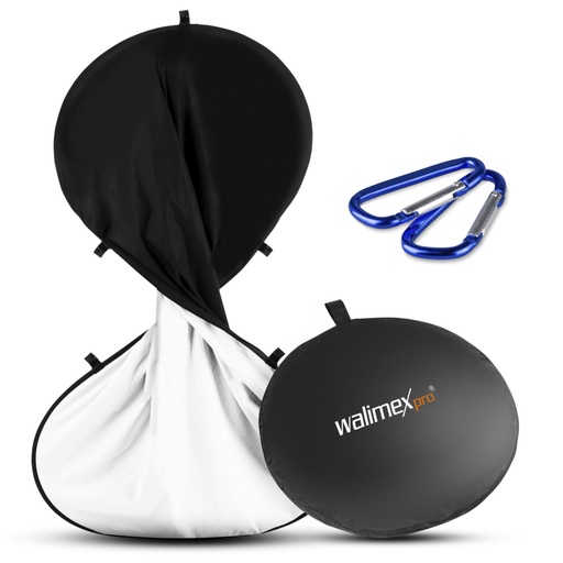 [732076] Walimex Pro Folding  Background 150x200cm black/white PE