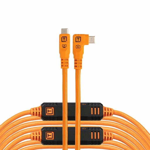 [132255] Tether Tools TetherPro USB-C Optima 10G rechts orange 9,4m
