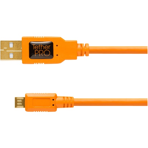 [198200] Tether Tools TetherPro USB 2.0 A Male to Micro B 5-pin orange