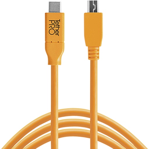 [358542] Tether Tools USB-C to 2.0 Micro- B 5-Pin 4,60m orange
