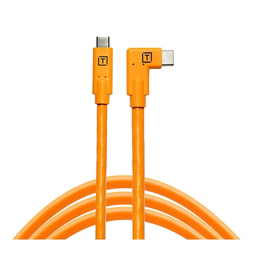 [615561] Tether Tools TetherPro USB-C to USB-C Right Angle orange
