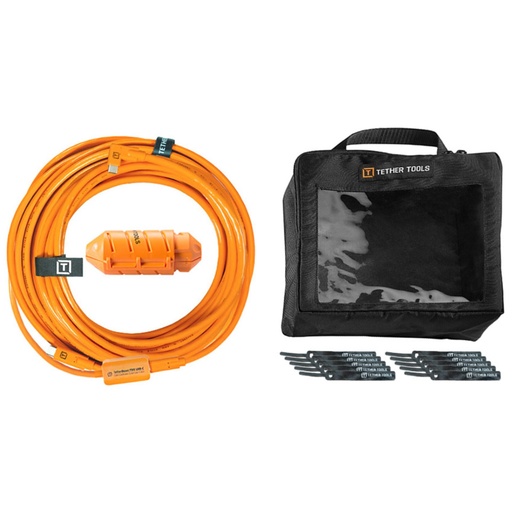[845763] Tether Tools USB-C to C-Cable- system 9,40m right orange