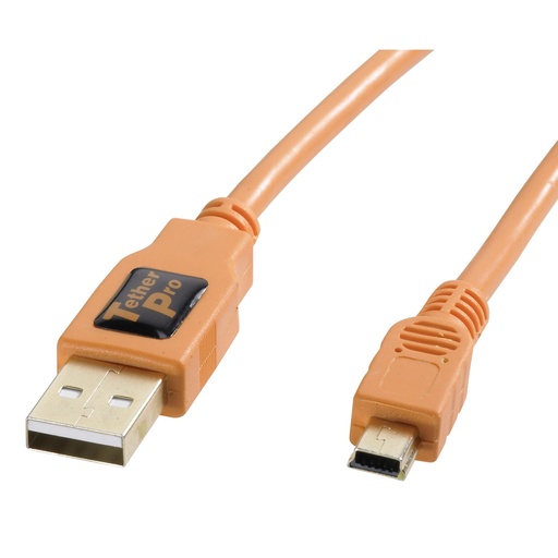 [879361] Tether Tools TetherPro USB 2.0 A/MiniB 5 Pin 4,6m orange