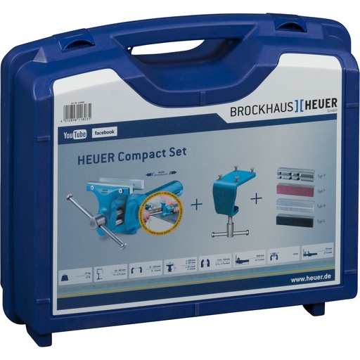 [836488] HEUER Compact with Table Clamp Protective Jaws type P, N, F