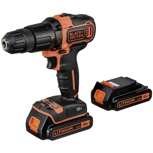 [477430] Black & Decker BDCHD18KB-QW Cordless Combi Drill