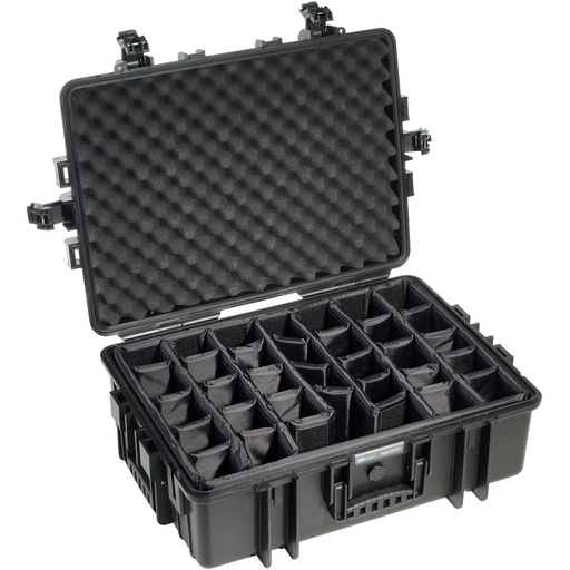 [711195] B&W Outdoor Case Type 650 black with divider system