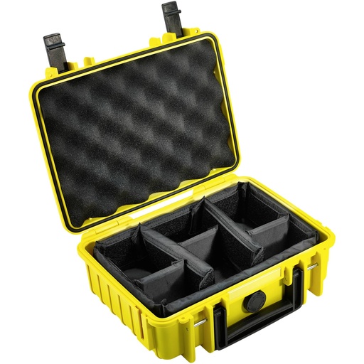 [792414] B&W Outdoor Case Type 1000 yellow padded partition insert