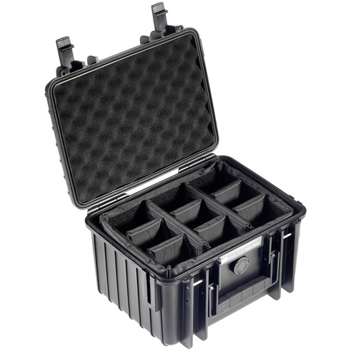 [792435] B&W Outdoor Case Type 2000 black padded partition insert