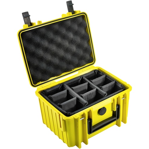 [792442] B&W Outdoor Case Type 2000 yellow padded partition insert