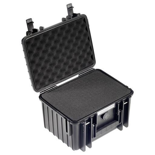 [792449] B&W Outdoor Case Type 2000 black with pre-cut foam insert