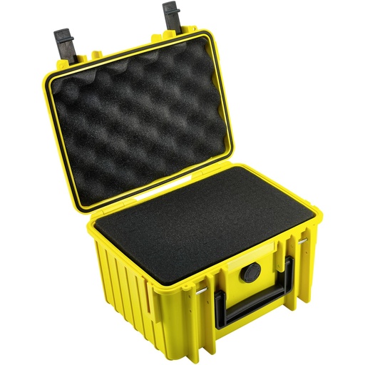 [792456] B&W Outdoor Case Type 2000 yellow with foam insert