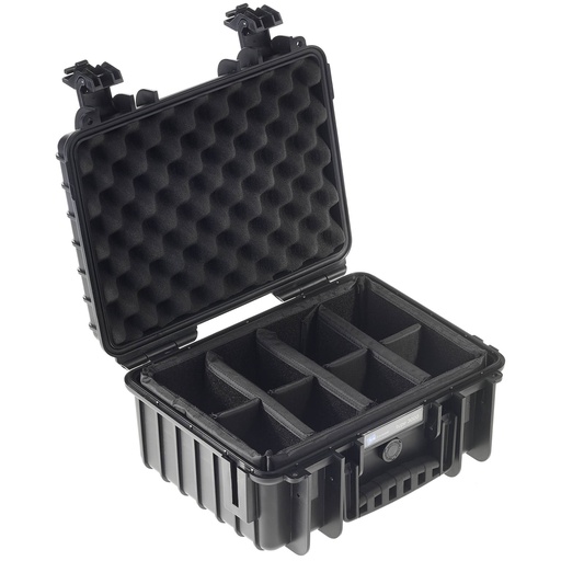 [792470] B&W Outdoor Case Type 3000 black padded partition insert