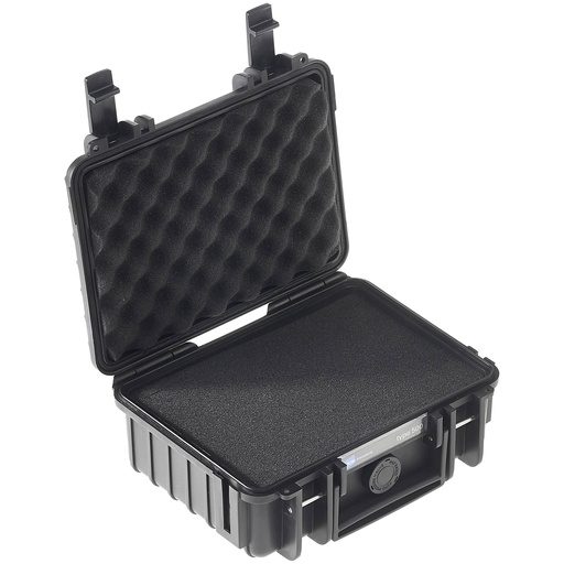[792526] B&W Outdoor Case Type 500 schwarz mit Schaumstoff Inlay
