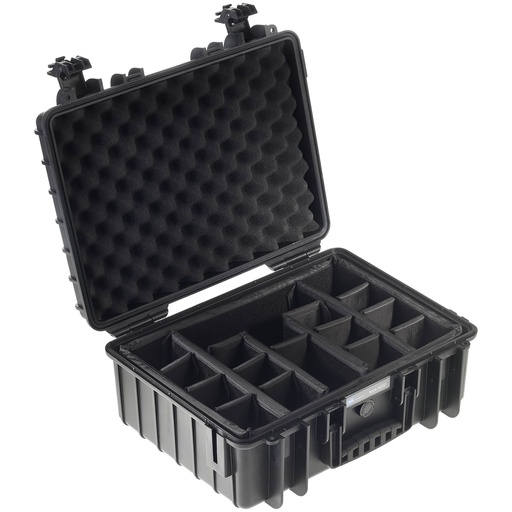 [792540] B&W Outdoor Case Type 5000 black padded partition insert
