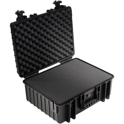 [792561] B&W Outdoor Case Type 6000 black with pre-cut foam insert