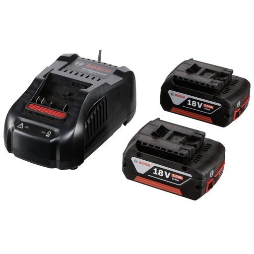 [427835] Bosch GAL 1880 CV Charger + 2x GBA 18V 5,0 Ah