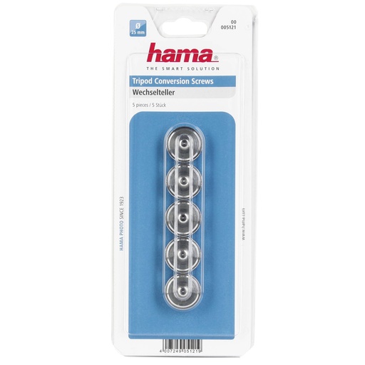 [725324] Hama Tripod Conversion Screws 1/4 ->3/8           5pcs    5121