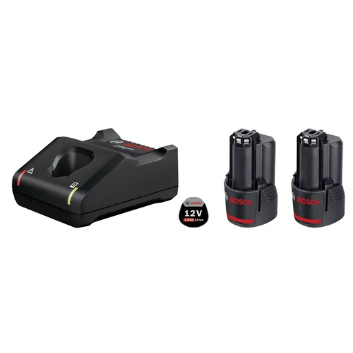 [459629] Bosch 2x 3.0Ah, GAL 12V-40 Rechargeable Battery