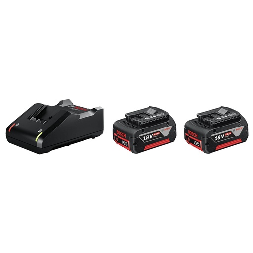 [459636] Bosch 2x 4.0Ah + GAL 18V-40 Rechargeable Battery