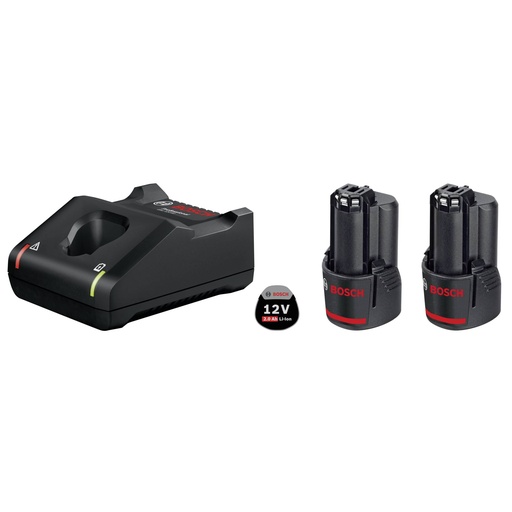 [459650] Bosch Basis Starter Set 2x2.0Ah + GAL 12V-40