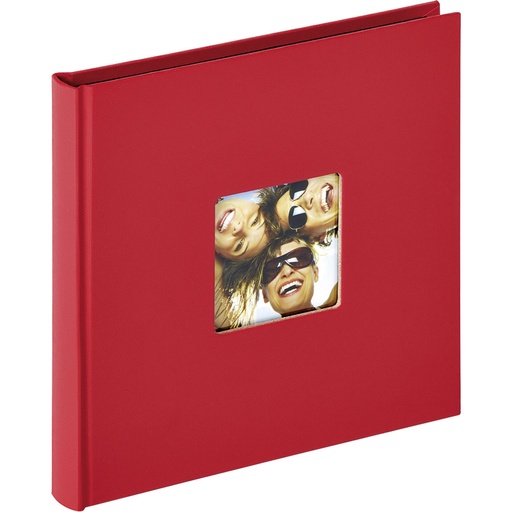 [187763] Walther Fun red 18x18 30 black Pages Buch FA199R