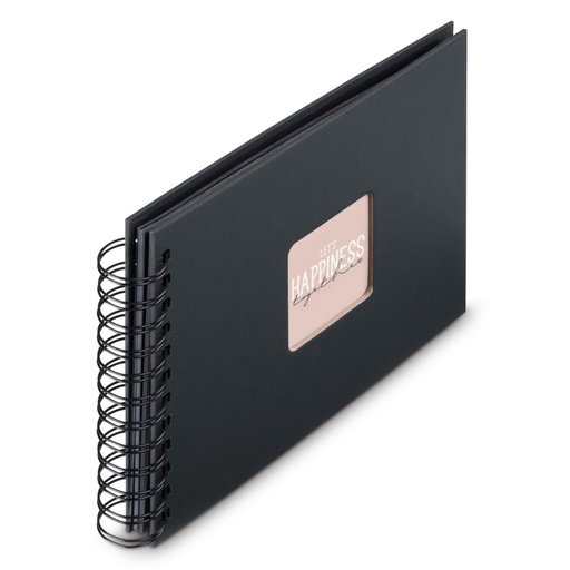 [193932] Hama  Fine Art  Spiral NewBlack 24x17 50 schwarze Seiten    9833