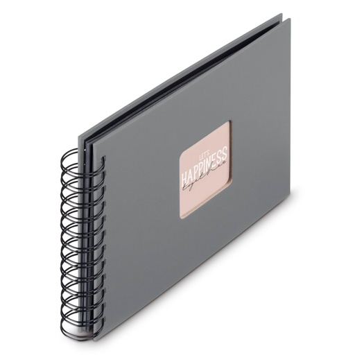 [193946] Hama  Fine Art  Spiral Steingrau 24x17 50 schwarze Seiten    9839