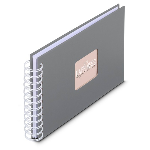 [193953] Hama  Fine Art  Spiral Steingrau 24x17 50 weiße Seiten    9836