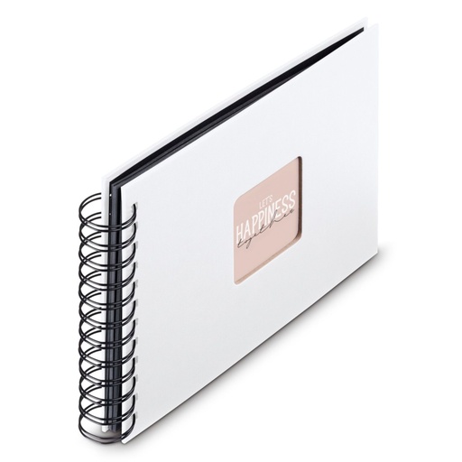 [193960] Hama  Fine Art  Spiral weiß 24x17 50 schwarze Seiten    9845