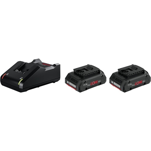 [460434] Bosch Starter Set Standard 2x ProCORE18V 4.0Ah + GAL 18V-40