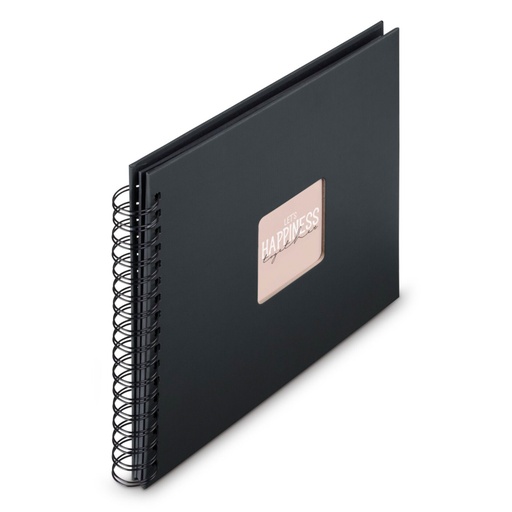 [194030] Hama  Fine Art  Spiral NewBlack 28x24 50 schwarze Seiten    9834