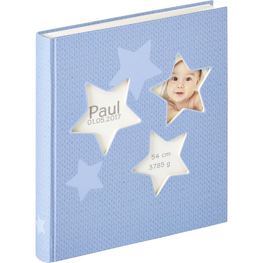 [276481] Walther Estrella blue 28x30,5 50 white Pages Babyalbum UK133L