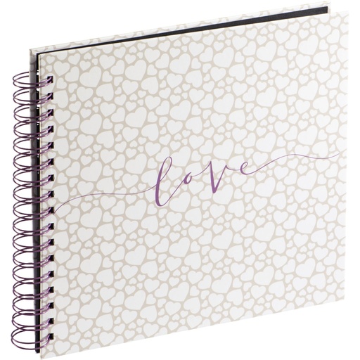 [570474] Hama Romance Spiral-Album  28x24 40 black Pages Wedding 3831