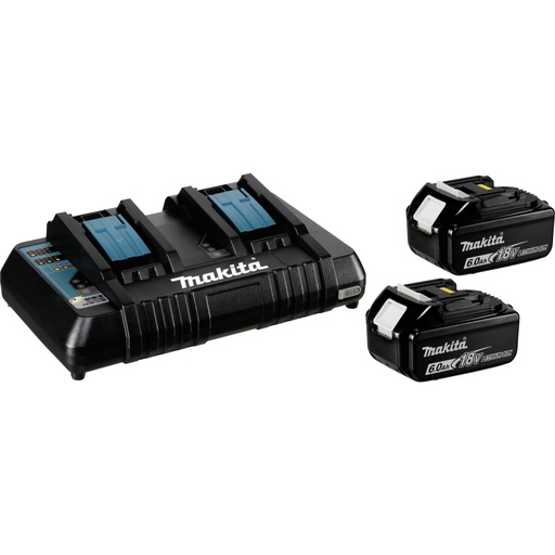 [593693] Makita Energy Kit 198077-8 2x BL1860B + DC18RD