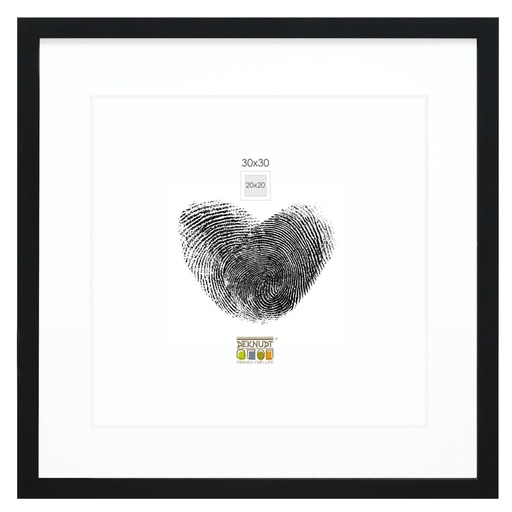 [135797] Deknudt S66KF2 P1          30x30 Wood black with Passepartout