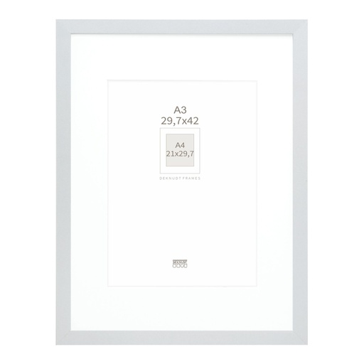 [135818] Deknudt S66KD1 P1 DIN A3 29,7x42 Wood silver with Passepartout