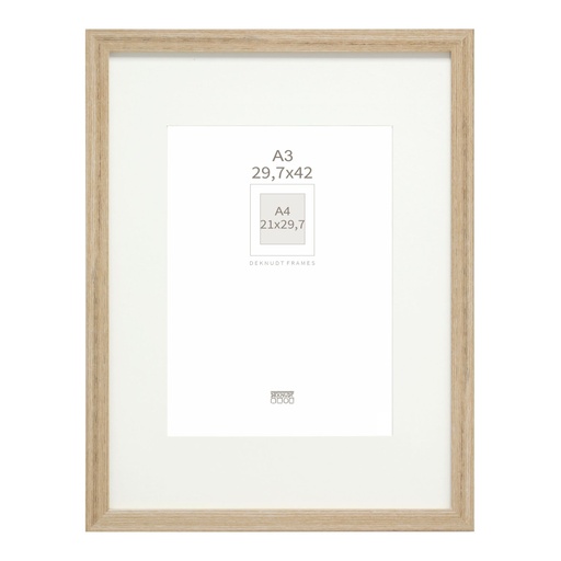 [135867] Deknudt S66KH1 P1 DIN A3 29,7x42 Wood oak with Passepartout