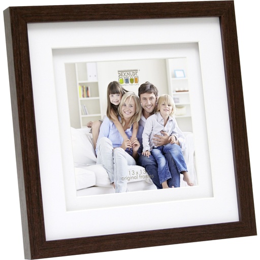 [141031] Deknudt S65KQ1 brown 13x13 Wood double Passepartout