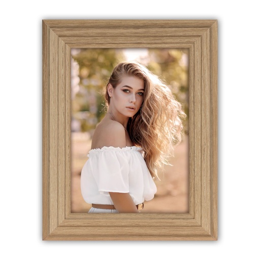 [153962] ZEP Valencia brown 13x18 Wood Frame VL657B