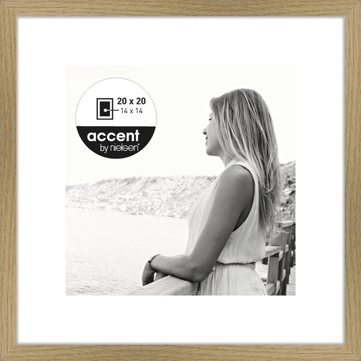 [274395] Nielsen Aura oak 20x20 Wood incl. Passepartout 1115002