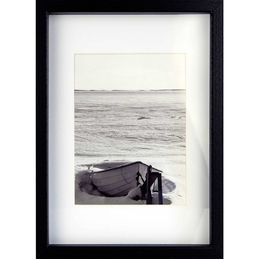 [274402] Nielsen Aura black 21x29,7 Wood incl. Passepartout 1121000