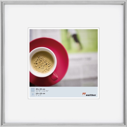 [297393] Walther Galeria            30x30 Resin silver KS330H