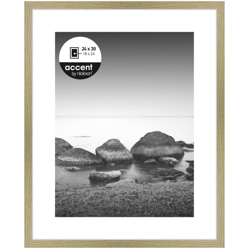 [350247] Nielsen Aura oak 24x30 Wood incl. Passepartout 1122002