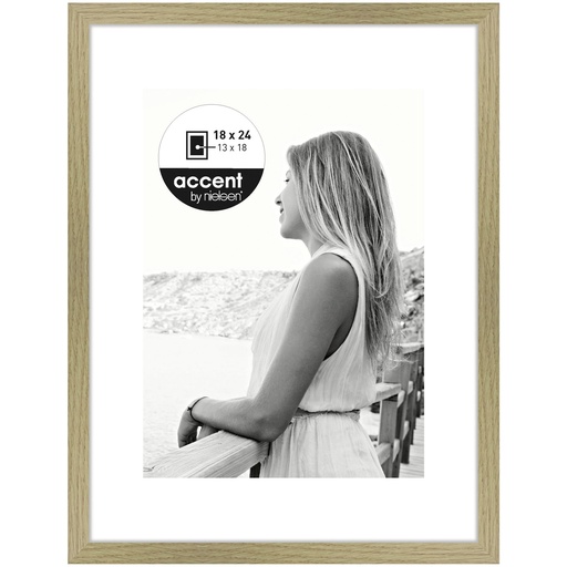 [350275] Nielsen Aura oak 18x24 Wood incl. Passepartout 1134002
