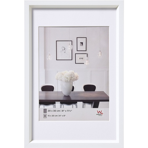 [376182] Walther Steel Style        20x30 Resin white ES030W