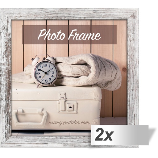 [378037] 2x1 ZEP Nelson 6           30x30 Wood Frame white/brown   V21306