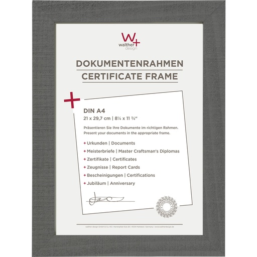 [389678] Walther Home DIN A4      21x29,7 Wood grey HO130D