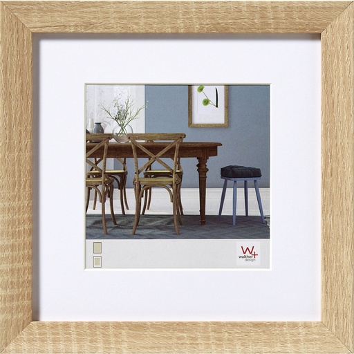 [463689] Walther Fiorito light oak 40x40 Wood incl. Passepartout EF440E